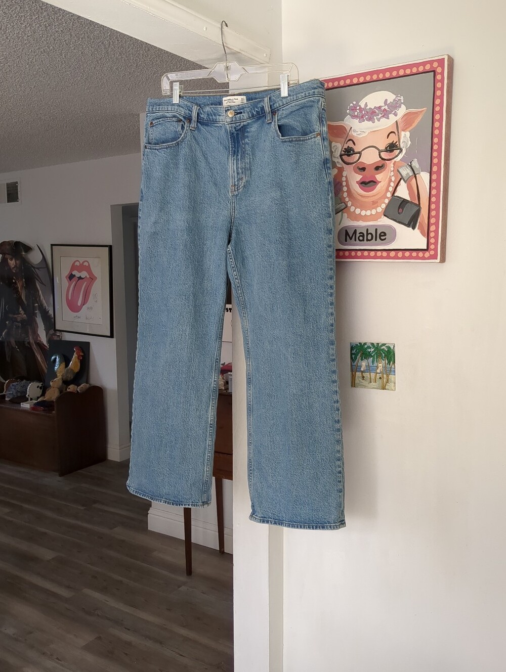 ABERCROMBIE & FITCH High Rise 90s Relaxed  33 Short 36x28